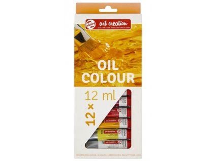 Sada olejových barev Talens Art Creation, 12 tub po 12 ml, základní odstíny