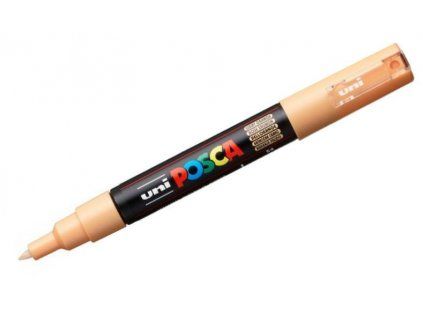 Uni Posca 1M akrylový popisovač 0,7 mm, odstín světle oranžová 54