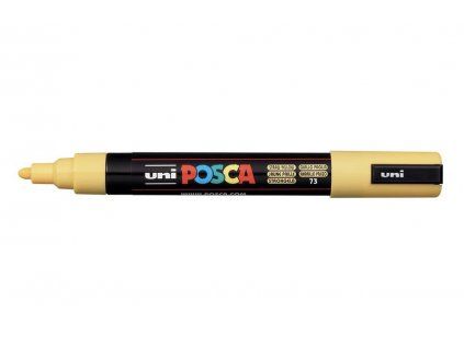Akrylový popisovač Uni Posca 5M, stopa 1,8 až 2,5 mm, odstín slámově žlutá 73