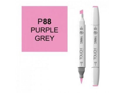 ShinHan Art Touch-Brush designérský fix P88 Purple Grey, oboustranný marker se štětcem