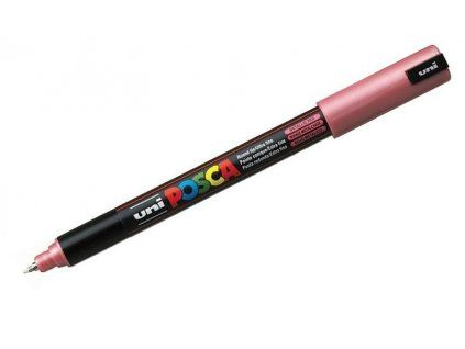 Akrylový popisovač Uni Posca 1MR 0,7 mm trubičkový hrot, metalická červená M15