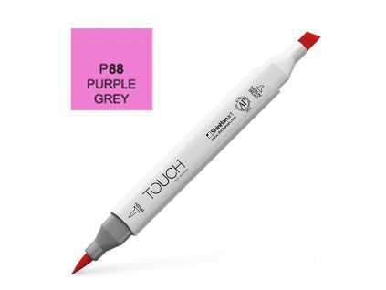 ShinHan Art Touch-Brush RP88 Purple Grey, designérský fix se štětcovým hrotem 5 mm