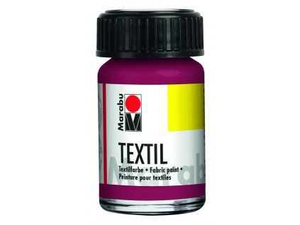 Marabu Textil barva na textil 15 ml, odstín 034 červená bordeaux, vodní báze