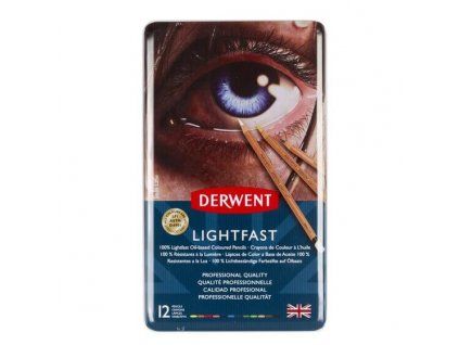 Derwent Lightfast sada 12 olejových uměleckých pastelek, světlostálost 100 let