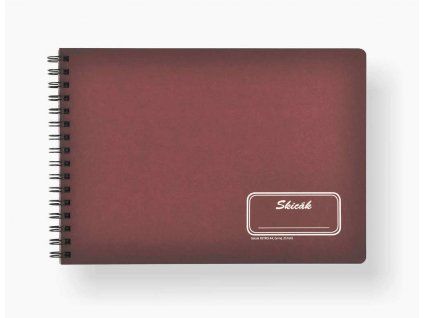 Retro skicák Bobo-Blok A4, 25 listů černého papíru 270 g/m2, kroužková vazba twin wire