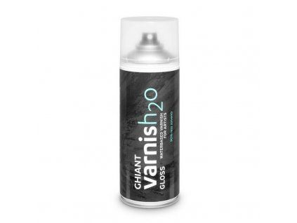 Závěrečný lak Ghiant H2O sprej 400 ml, lesklý povrch na vodní bázi s UV ochranou