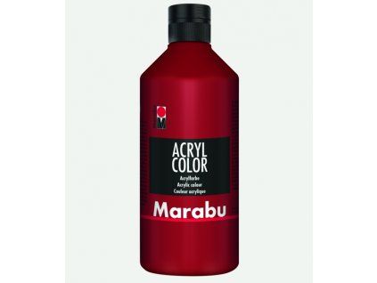 Marabu Acryl Color 500 ml akrylová barva odstín 038 ruby red, vodní báze
