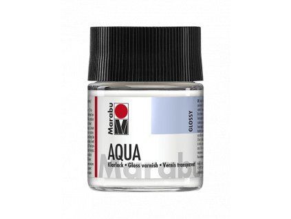 Marabu Aqua Varnish Gloss 50 ml, univerzální transparentní lak s lesklým povrchem