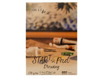 Skicák SM.LT Drawing Star Pad A4, 170 g, 20 listů, bílý papír pro suché techniky