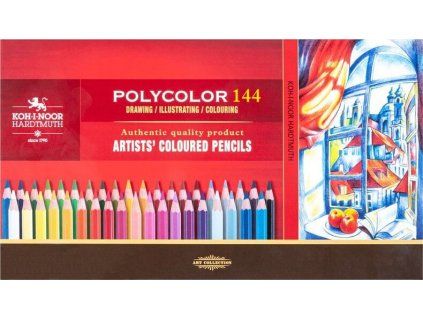 Koh-i-Noor 3828 Polycolor sada 144 uměleckých pastelových tužek, profesionální pigmenty