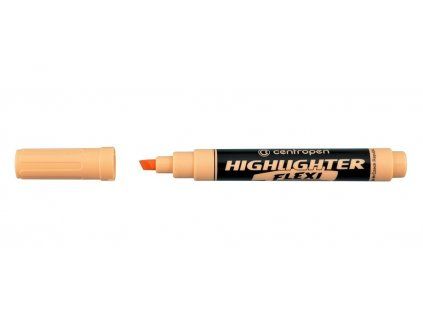 Centropen Flexi 8542 pastelový zvýrazňovač s klínovým hrotem, oranžový odstín
