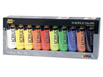 Kreul Solo Goya sada 10 akrylových barev po 100 ml, akademická kvalita pro malbu