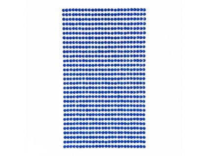 Nalepovací kamínky dpCraft 3 mm, sytě modré, sada 806 kusů pro kreativní tvoření