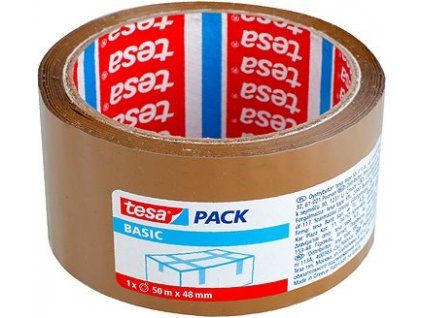 Tesa Basic 58573 hnědá balící lepící páska 48 mm, návin 50 m