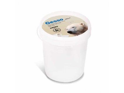 Jemná modelářská sádra Primo 1 kg v plastovém kyblíku, porcelánový vzhled