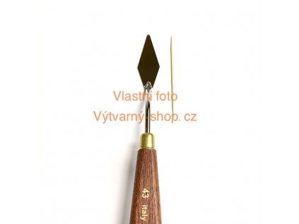 Malířská špachtle Jumanika 43 ve tvaru kosočtverce 16x45 mm pro reliéfní malbu