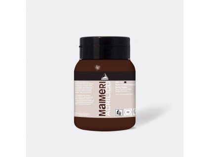 Maimeri Acrilico 500 ml akrylová barva odstín Burnt Umber, hnědá