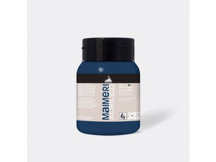 Akrylová barva Maimeri Acrilico 500 ml, odstín Prussian Blue, modrá