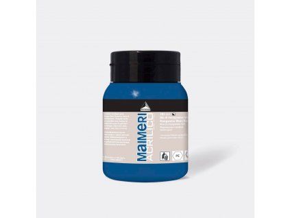 Akrylová barva Maimeri Acrilico 500 ml, odstín Manganese Blue (Hue), modrá