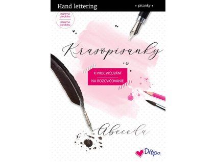 Ditipo Hand lettering Krasopísanka Abeceda 4. font, 32 stran, papír 190 g/m2