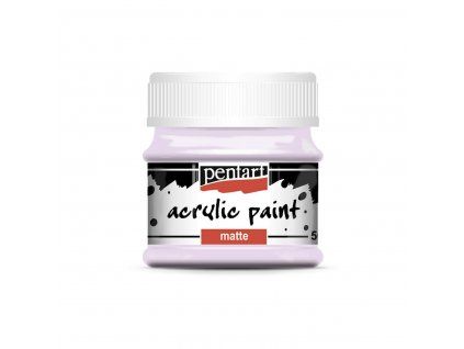 Pentart Matte akrylová barva 50 ml, pastelová fialová, matný povrch po zaschnutí