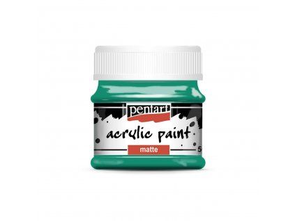 Pentart Matte akrylová barva 50 ml, tyrkysová, matný povrch, vodní báze