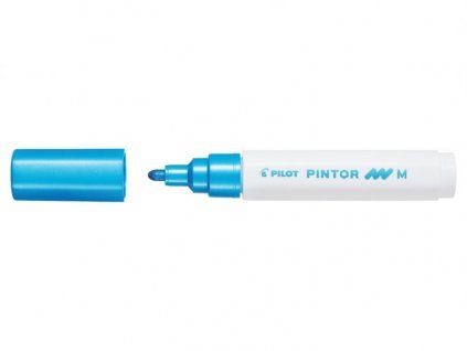 Pilot PINTOR M akrylový popisovač 1,4 mm, modrý metalický odstín, pigmentový inkoust