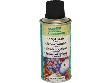 Stanger akrylový lak ve spreji 150 ml, transparentní ochranný lak s hedvábně lesklým povrchem