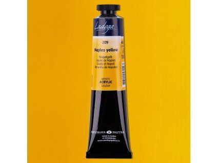 Nevskaya Palitra Ladoga akrylová barva 46 ml, odstín žlutá neapolská 209