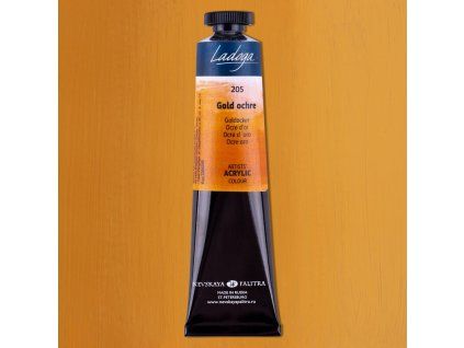 Nevskaya Palitra Ladoga akrylová barva 46 ml, odstín okr zlatý 205