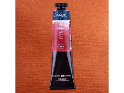 Nevskaya Palitra Ladoga metallic akrylová barva 46 ml, odstín Copper 964, měděná metalická