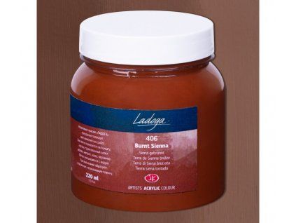 Nevskaya Palitra Ladoga akrylová barva 220 ml, odstín hnědá siena pálená 406