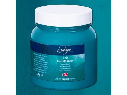 Nevskaya Palitra Ladoga akrylová barva 220 ml, odstín 720 zelená smaragdová