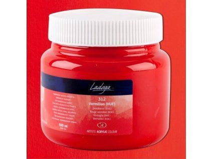 Nevskaya Palitra Ladoga akrylová barva 500 ml, odstín červená rumělka 312