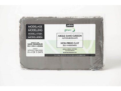Gedeo samotvrdnoucí hlína 1,5 kg, odstín beton, šedá, značka Pébéo