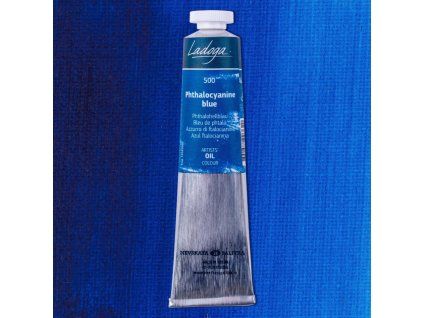 Olejová barva Nevskaya Palitra Ladoga 46 ml, odstín 500 modrá Phtalocyanine, hliníková tuba