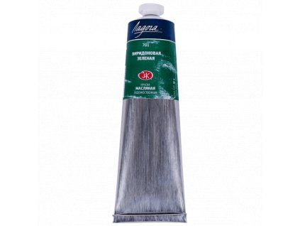 Olejová barva Ladoga 120 ml odstín Viridian, umělecká kvalita Nevskaya Palitra