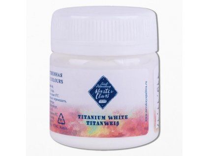 Nevskaya Palitra Master Class kvašová barva 40 ml, odstín titanium white, profesionální řada
