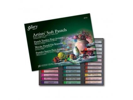 Sada suchých pastelů Mungyo Gallery Soft Pastel MPV36, 36 zářivých barev
