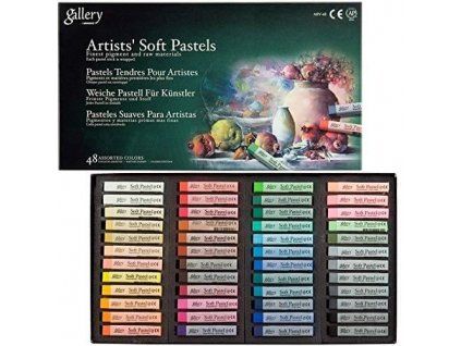 Mungyo Gallery Soft Pastel MPV48, sada 48 uměleckých suchých pastelů se sytými barvami