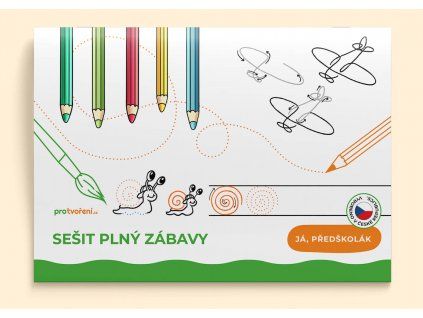 Sešit plný zábavy Já předškolák A5, 16 úkolů pro děti předškolního věku, Pro tvoření