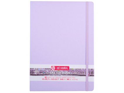 Talens Art Creation Sketch Book, skicák ve fialové tvrdé vazbě 21x30 cm, 80 listů 140 g