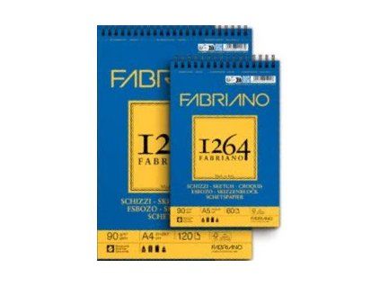 Skicovací blok Fabriano 1264 Sketch A5, 90 g, 120 listů, drátěná vazba