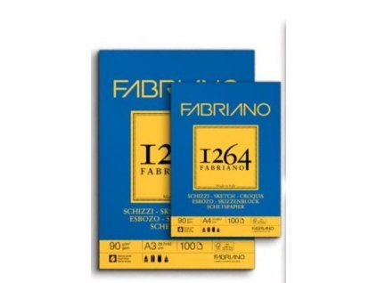 Fabriano 1264 Sketch skicovací blok A4, 90 g, 120 listů, drátěná vazba
