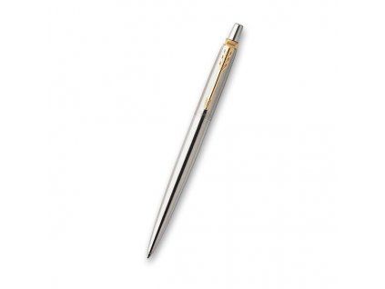Kuličkové pero Parker Jotter Stainless Steel GT, tělo z broušené nerezové oceli