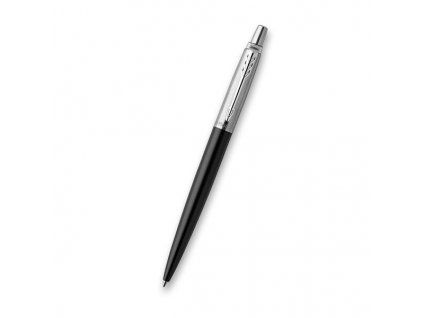 Kuličkové pero Parker Jotter Bond Street Black CT, tělo z broušené nerezové oceli s chromovými doplňky