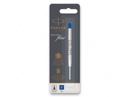 Náplň QuinkFlow Parker pro kuličková pera, modrý inkoust, hrot F 0,8 mm