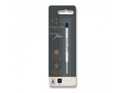 Náplň QuinkFlow Parker pro kuličková pera, černý inkoust, hrot F 0,8 mm