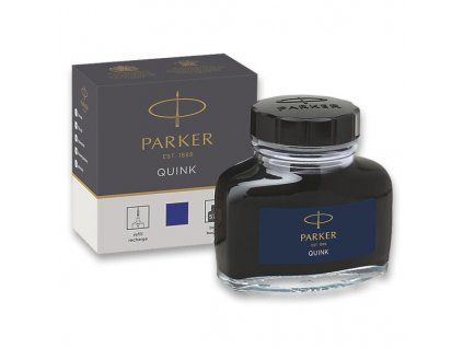 Inkoust Parker Quink modrý 57 ml v skleněné lahvičce pro plnicí pera
