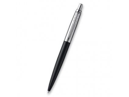 Kuličkové pero Parker Jotter XL Matte Black CT, stiskací mechanismus, chromové doplňky